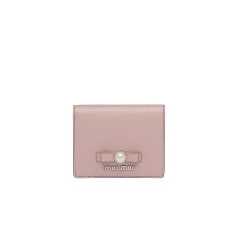 miu miu madras small d|Opal Small Madras Leather Wallet .